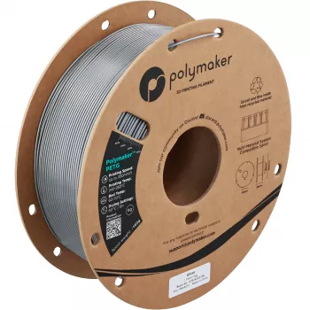 Polymaker PETG 3D nyomtató filament, 1,75 mm, 1 kg, ezüst (PB05010)