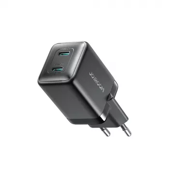 Joyroom JR-TCG17 45W 2x USB-C GaN hálózati töltő EU-dugó fekete