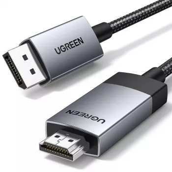 Ugreen DP119 DisplayPort–HDMI adapterkábel 4K 60Hz 1m szürke