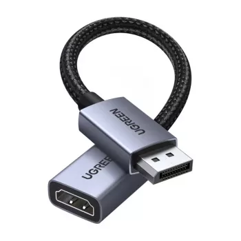 Ugreen DisplayPort–HDMI adapterkábel 4K 30Hz egyirányú fekete 1,5m
