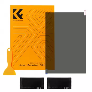 K&F Concept polarizációs fólia 300x200mm (30x20cm) tartozékokkal KF31.074