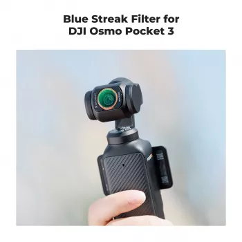 KF Filtr Blue Streak anamorf szűrő + edzett üveg képernyővédő 2 az 1-ben DJI Osmo Pocket 3 / 4-höz