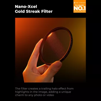 K&F Concept Nano-X MRC anamorf Streak szűrő Gold 58mm