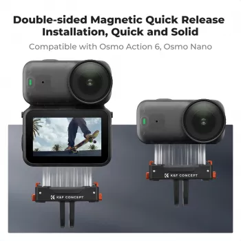Mágneses gyorsoldó tartó mágnessel DJI Osmo Action 6 / Nano / GoPro rögzítéshez KF12.0030