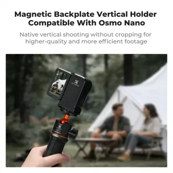 KF Concept KF12.0050 mágneses függőleges tartóadapter 1/4 inch menettel DJI Osmo Nano / Xtra Atto számára