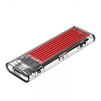 ORICO TCM2-C3 M.2 NVMe SSD ház USB-C 10Gbps piros