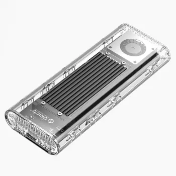 ORICO TCM2-G20 M.2 NVMe USB-C 3.2 20Gb/s ház - ezüst/átlátszó