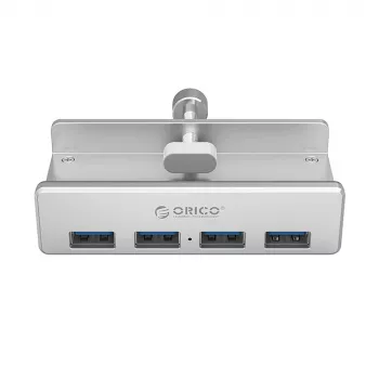 ORICO MH4PU rögzíthető USB hub 4x USB-A 3.0 - ezüst