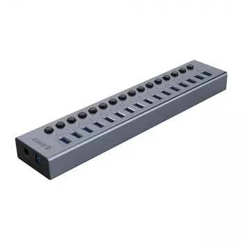 ORICO BT2U3-16AB 16 portos USB 3.0 hub egyedi kapcsolókkal - szürke