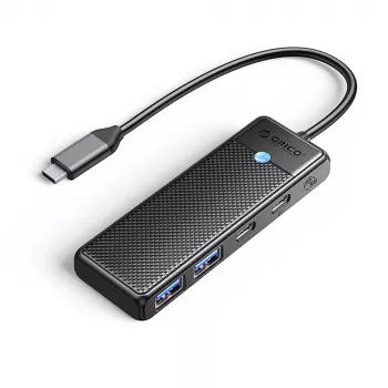 ORICO PAPW2AC-C3 USB-C hub, 2x USB-A 3.0 + 2x USB-C 3.0, fekete