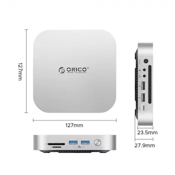 ORICO MiniLink 9 az 1-ben USB-C dokkolóállomás M.2 SSD házzal - ezüst