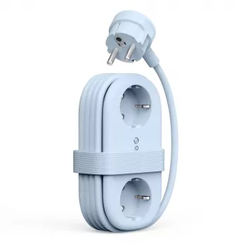 ORICO AP3 65W GaN elosztó 6 az 1-ben, 2x AC + 2x USB-A + 2x USB-C, kék