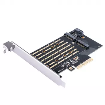 ORICO PDM2 PCIe 3.0 x4 M.2 NVMe és SATA SSD adapterkártya - fekete
