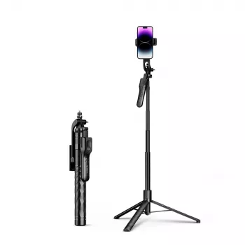 ORICO SPM175 szelfibot állvány Bluetooth 5.2 távirányítóval, 1/4 inch univerzális csavarral, 360°-os forgatással, 70 cm maximális hosszal, fekete