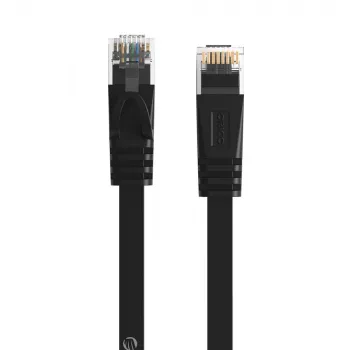 ORICO PUG-C7B CAT7 Ethernet kábel 20m lapos fekete 10Gbps RJ45 LAN hálózati patch kábel