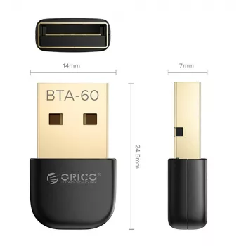 ORICO BTA-60 Bluetooth 6.0 USB adapter, fekete