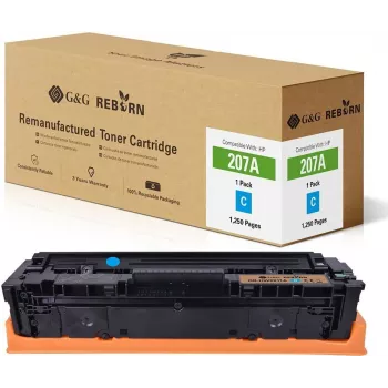 G&G GR-HW2211A Reborn toner ciánkék, HP 207A / W2211A helyettesítésére