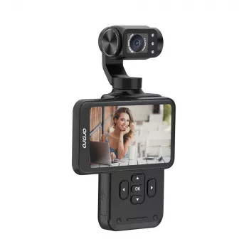 Ordro Pocket M5 5K akciókamera 3 tengelyes gimballal, 12MP, Wi-Fi, fekete