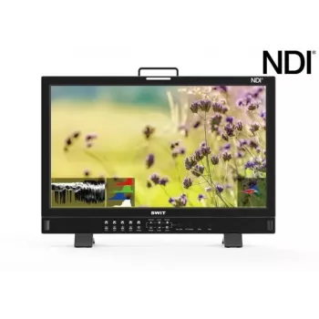 SWIT ELECTRONICS BM-245-NDI 23,8 inch 4K NDI videó monitor - Full HD QLED kijelző 3D LUT-tal