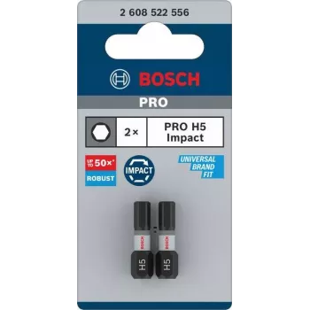 Bosch Professional Impact Control Hex Impact Bit H5 2 darabos készlet (2608522556)