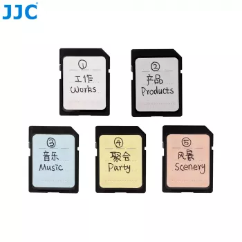 JJC 120x memóriakártya-címke matrica SD MicroSD CF XQD