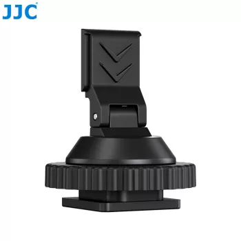 JJC HC-DMN hot shoe 1/4 inch-20 menetes adapter mikrofonállványhoz, fekete