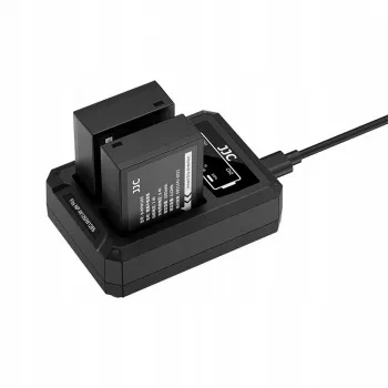 JJC Dual USB-C töltő 2x Fujifilm NP-W126 / NP-W126S akkumulátorhoz DCH-W126TC