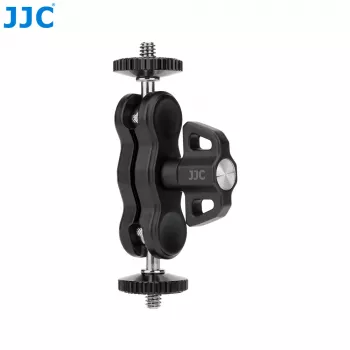 JJC MFC-B Magic Arm rugalmas hajlítható kar rögzítéssel monitorlámpához, 2x 1/4 inch csavar, fekete