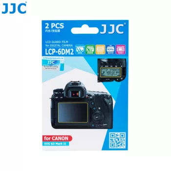 JJC 2x LCD kijelzővédő + felső LCD védő Canon 6D Mark II-höz