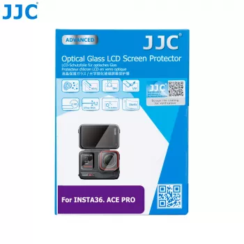 JJC edzett üveg kijelző- és lencsevédő szett Insta360 Ace Pro-hoz (GSP-ACEPRO)
