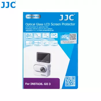 JJC GSP-GO3 edzett üveg kijelzővédő és objektív-védőkészlet Insta360 GO 3-hoz