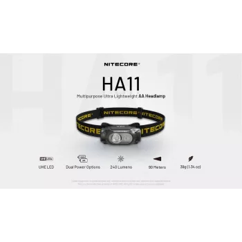 NITECORE HA11 fejlámpa 240 lumen 2024