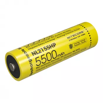 Nitecore NL2155HP 21700 Li-ion akkumulátor 5500mAh 3.6V Button Top védett