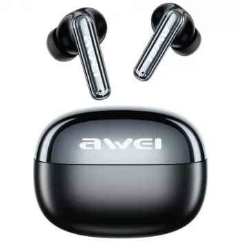 AWEI T92 ANC Pro True Wireless Earbuds with Charging Cradle, Black