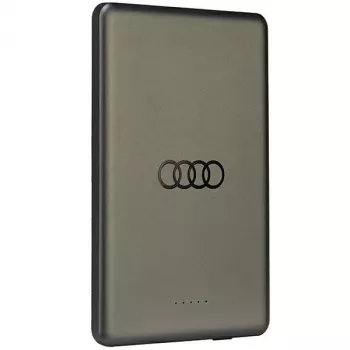 AUDI indukciós powerbank 15W 5000mAh szürke Big Logo MagSafe AU-MWPB5000-GT/D1-GY