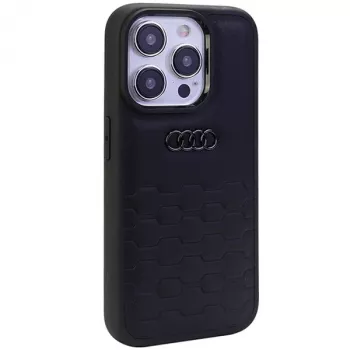 Audi GT szintetikus bőr keménytok iPhone 15 Pro (6.1 inch) – fekete