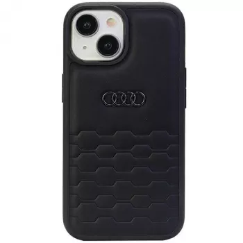Audi GT szintetikus bőr keménytok iPhone 15 Plus / 14 Plus 6,7 inch – fekete