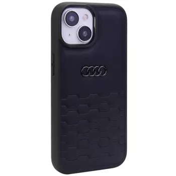 Audi GT szintetikus bőr keménytok iPhone 15 Plus / 14 Plus 6,7 inch – fekete