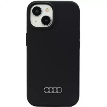 Audi szilikon tok iPhone 15 Plus / 14 Plus 6,7 inch fekete keménytok AU-LSRIP15M-Q3/D1-BK