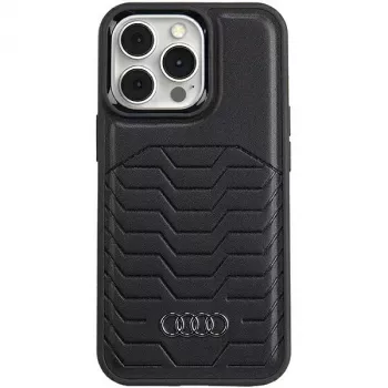 Audi szintetikus bőr MagSafe keménytok iPhone 13 Pro / 13 6,1 inch fekete