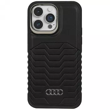 Audi szintetikus bőr MagSafe keménytok iPhone 14 Pro 6,1 inch fekete