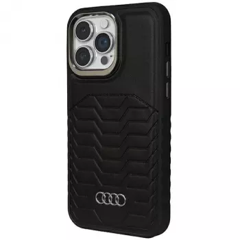 Audi szintetikus bőr MagSafe keménytok iPhone 14 Pro 6,1 inch fekete
