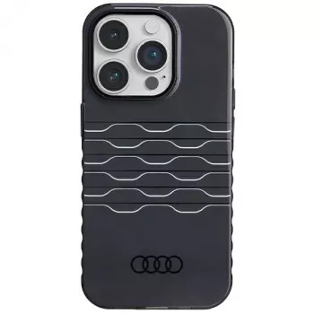 AUDI IML MagSafe tok iPhone 14 Pro 6,1 inch fekete merev hátlap AU-IMLMIP14P-A6/D3-BK