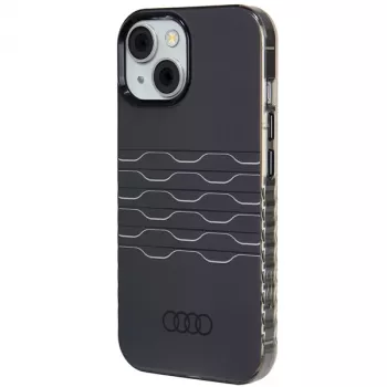 Audi IML MagSafe tok iPhone 15 / 14 / 13 6,1 inch fekete merev hátlap AU-IMLMIP15-A6/D3-BK