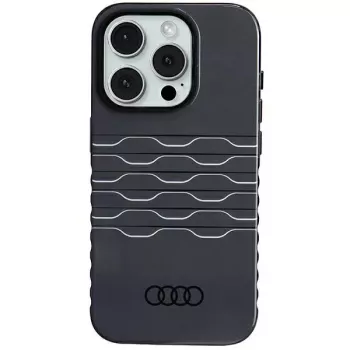 Audi IML MagSafe tok iPhone 15 Pro 6,1 inch fekete merev hátlap