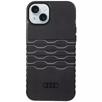 Audi IML MagSafe tok iPhone 15 Plus / 14 Plus 6,7 inch fekete merev hátlap