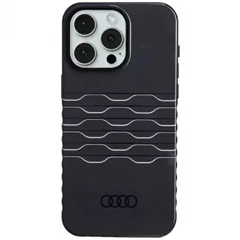 Audi IML MagSafe tok iPhone 15 Pro Max 6,7 inch fekete merev hátlap