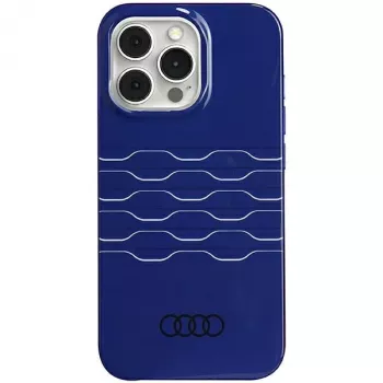 Audi IML MagSafe tok iPhone 13 Pro Max 6,7 inch sötétkék merev hátlap