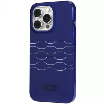 Audi IML MagSafe tok iPhone 13 Pro Max 6,7 inch sötétkék merev hátlap