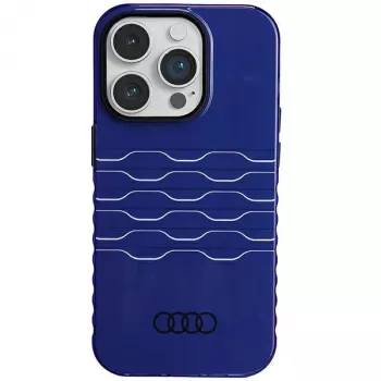 Audi IML MagSafe tok iPhone 14 Pro 6,1 inch sötétkék merev hátlap AU-IMLMIP14P-A6/D3-BE